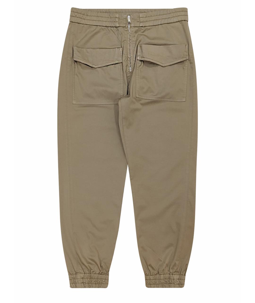 DONDUP Бежевые хлопковые брюки узкие, фото 1