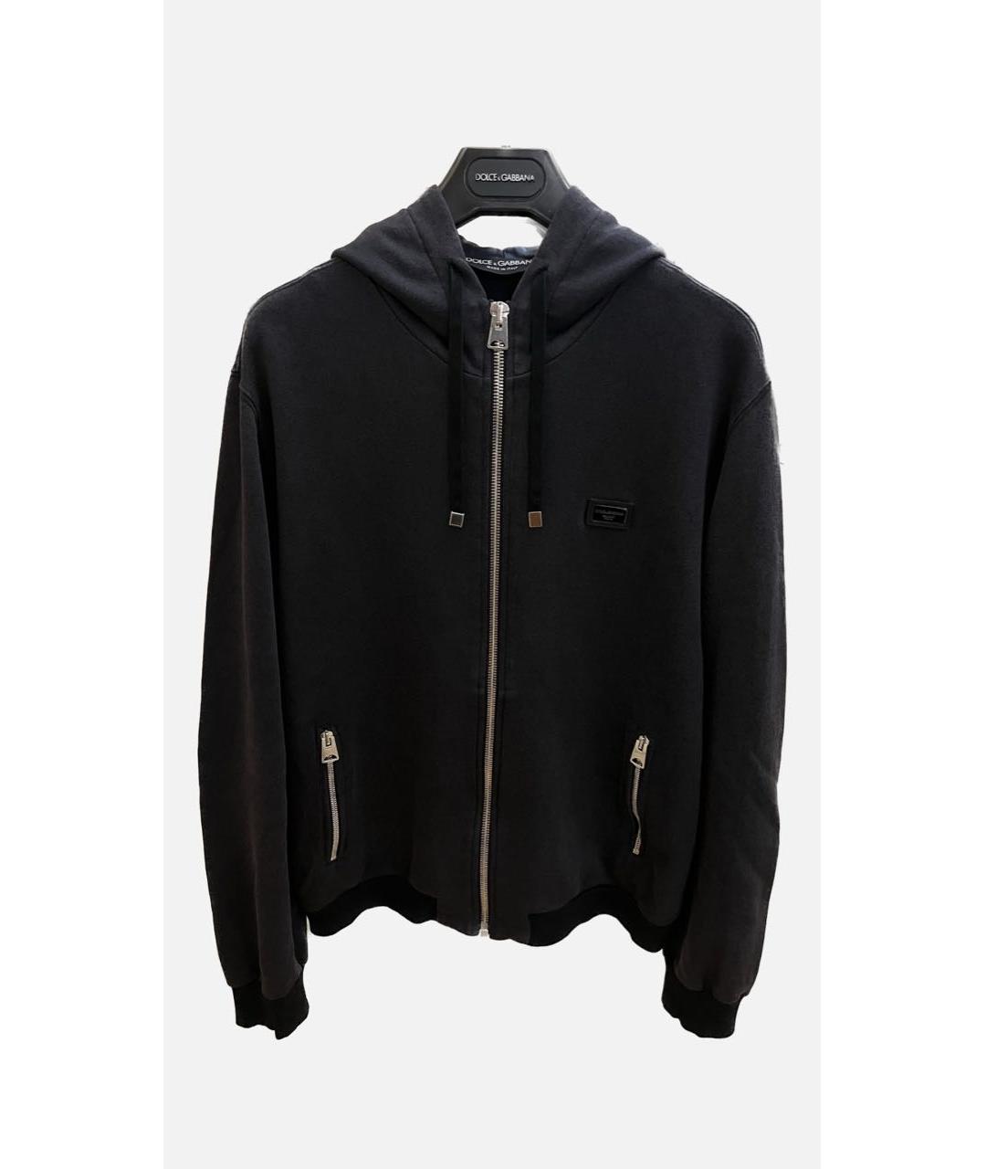 DOLCE&GABBANA Серый хлопковый кардиган, фото 5