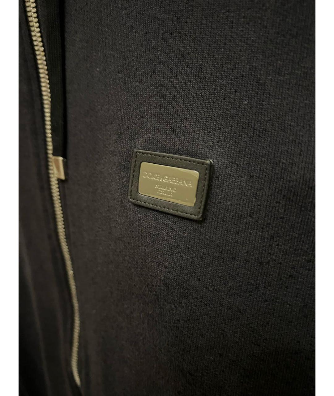 DOLCE&GABBANA Серый хлопковый кардиган, фото 2