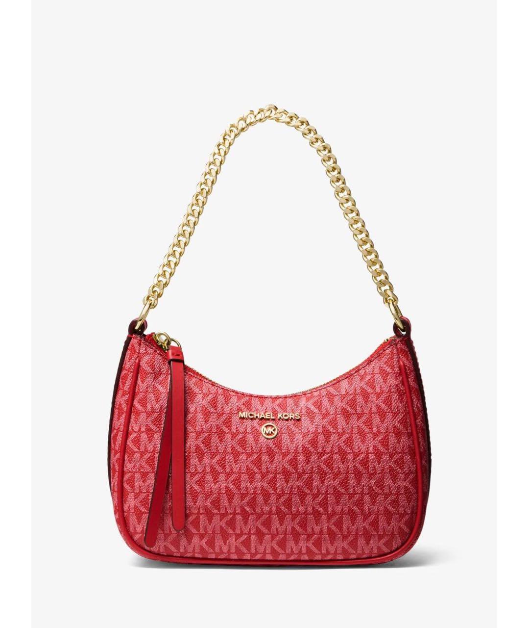 MICHAEL KORS Красная сумка с короткими ручками из искусственной кожи, фото 9