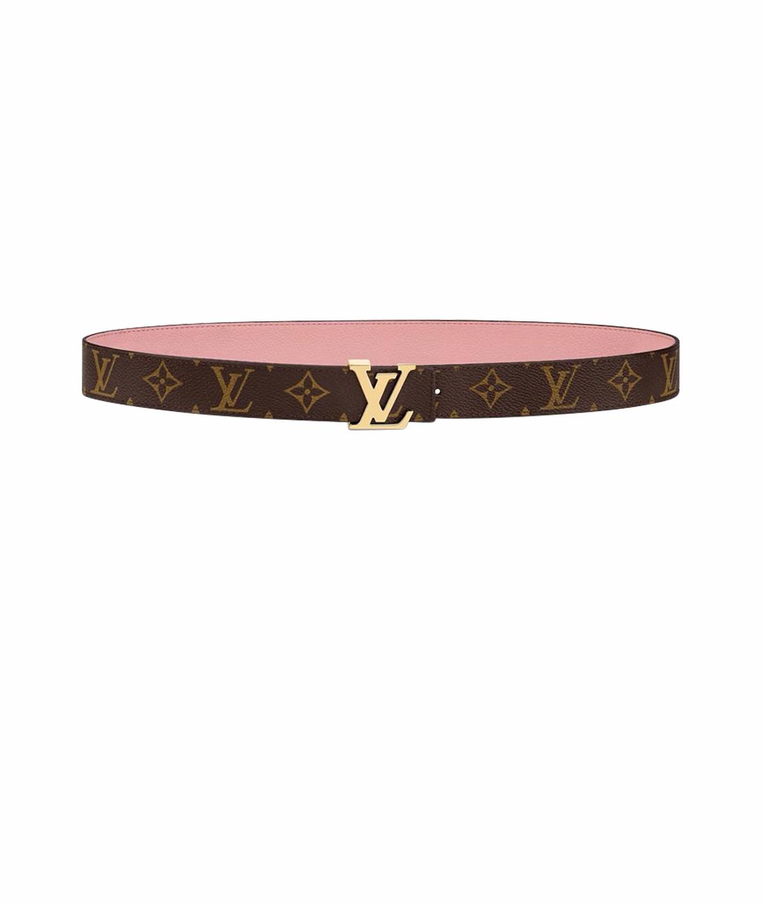 LOUIS VUITTON Коричневый кожаный ремень, фото 1