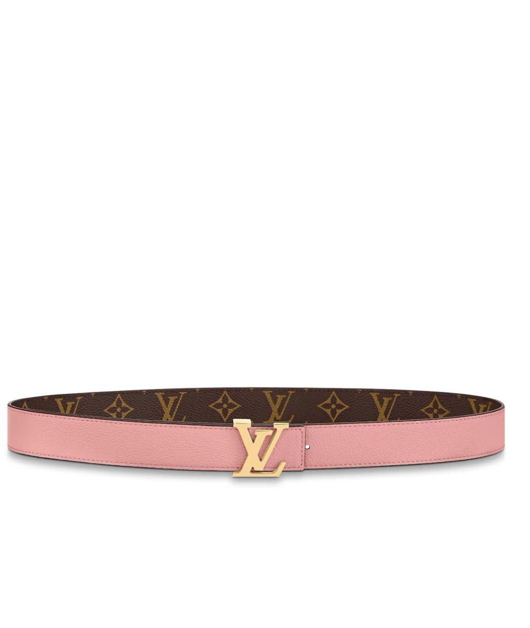LOUIS VUITTON Коричневый кожаный ремень, фото 3