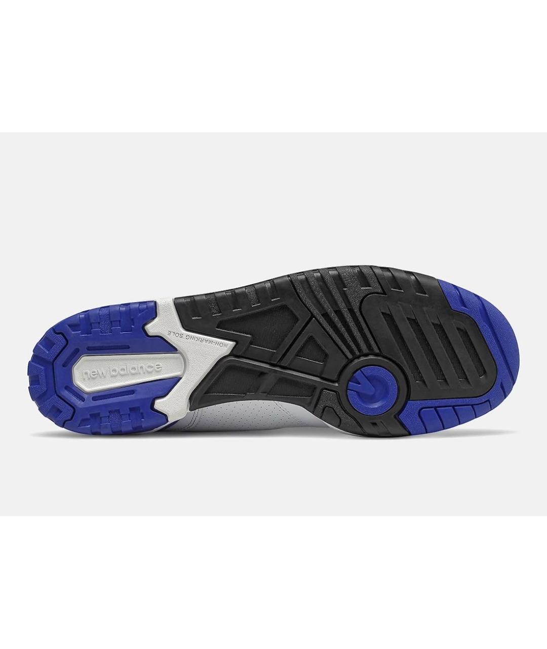 NEW BALANCE Белые кожаные низкие кроссовки / кеды, фото 4