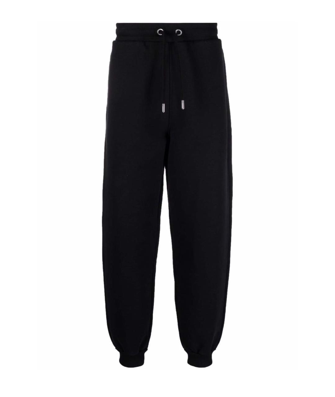 AMI ALEXANDRE MATTIUSSI Черные хлопковые спортивные брюки и шорты, фото 1