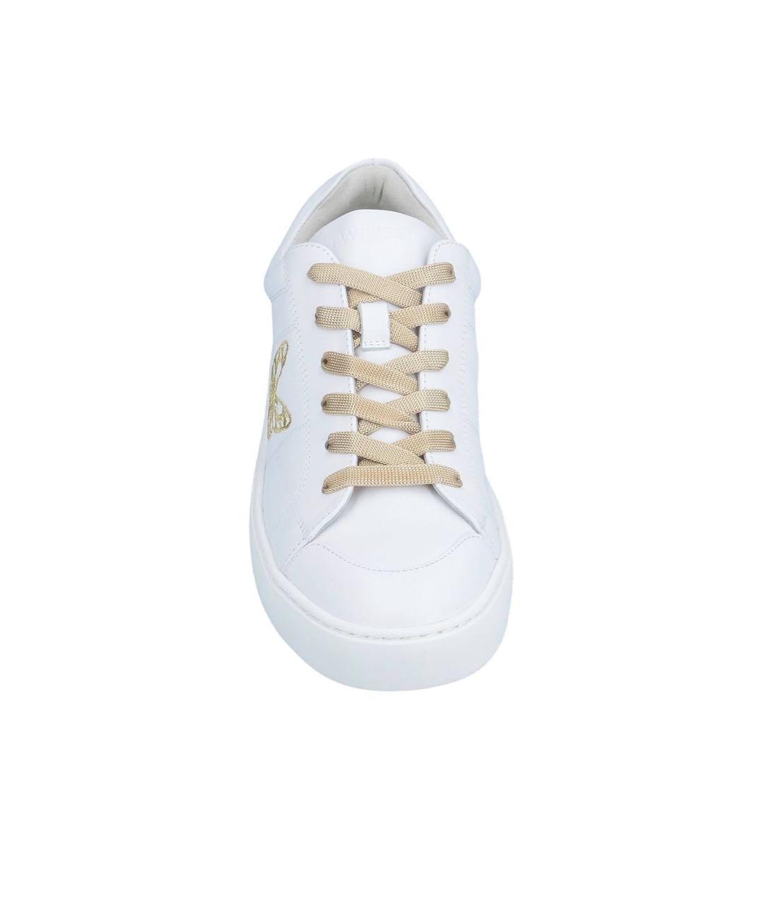 TWIN-SET Белые кожаные кеды, фото 4