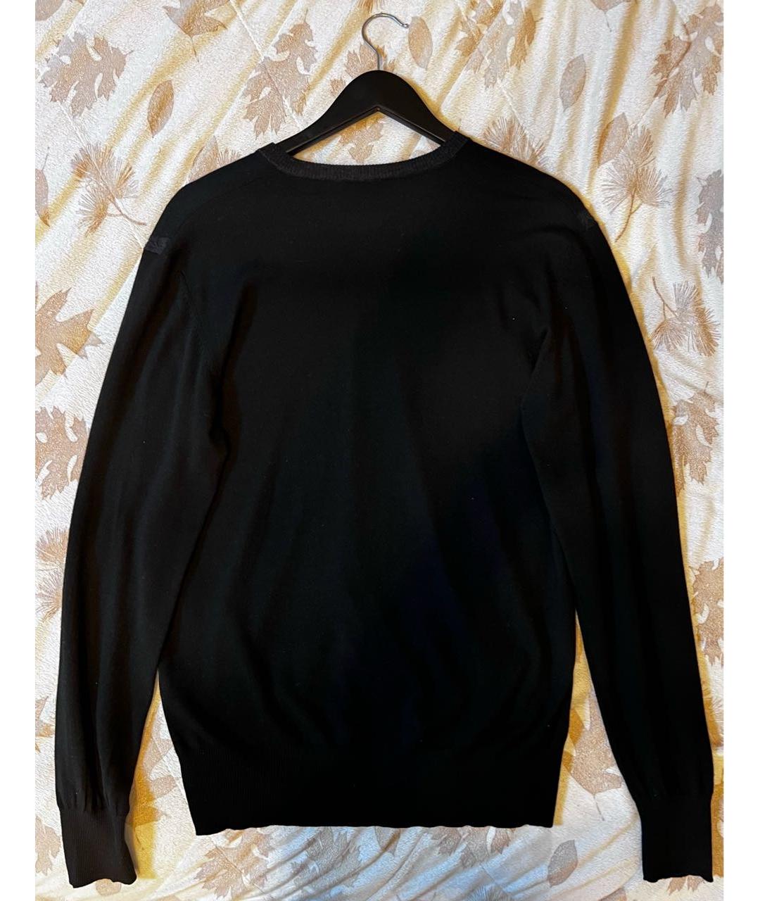 CORTIGIANI Черный шерстяной джемпер / свитер, фото 2