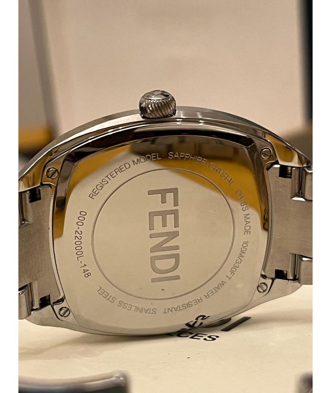 FENDI Серебряные стальные часы, фото 2