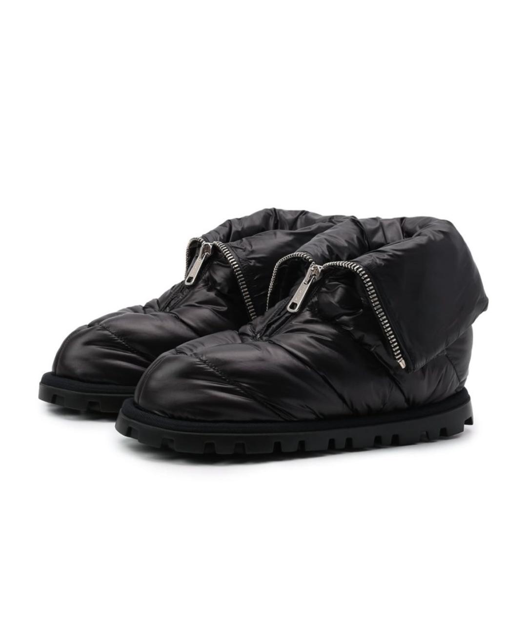 MIU MIU Черные синтетические ботинки, фото 3