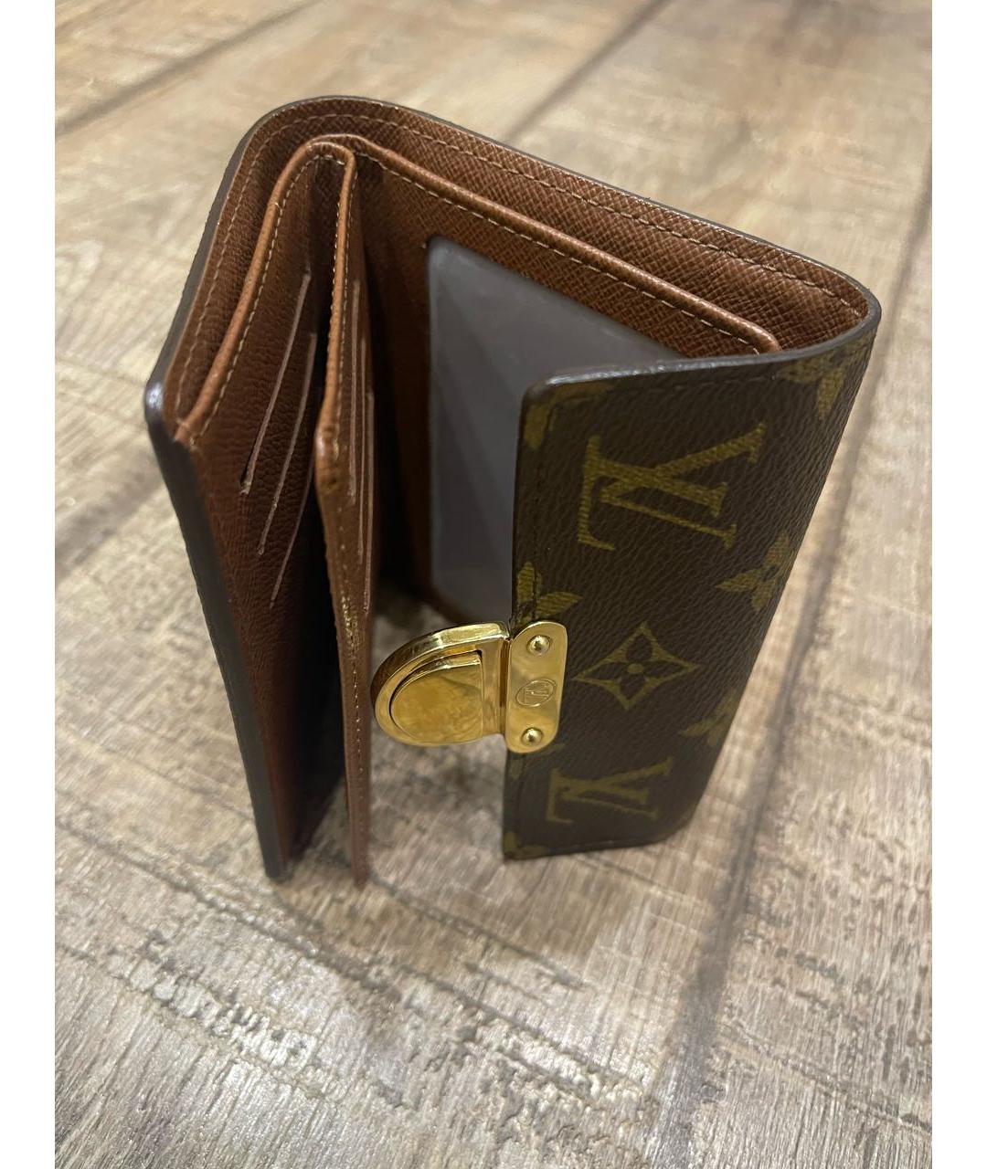 LOUIS VUITTON Коричневый кошелек, фото 7