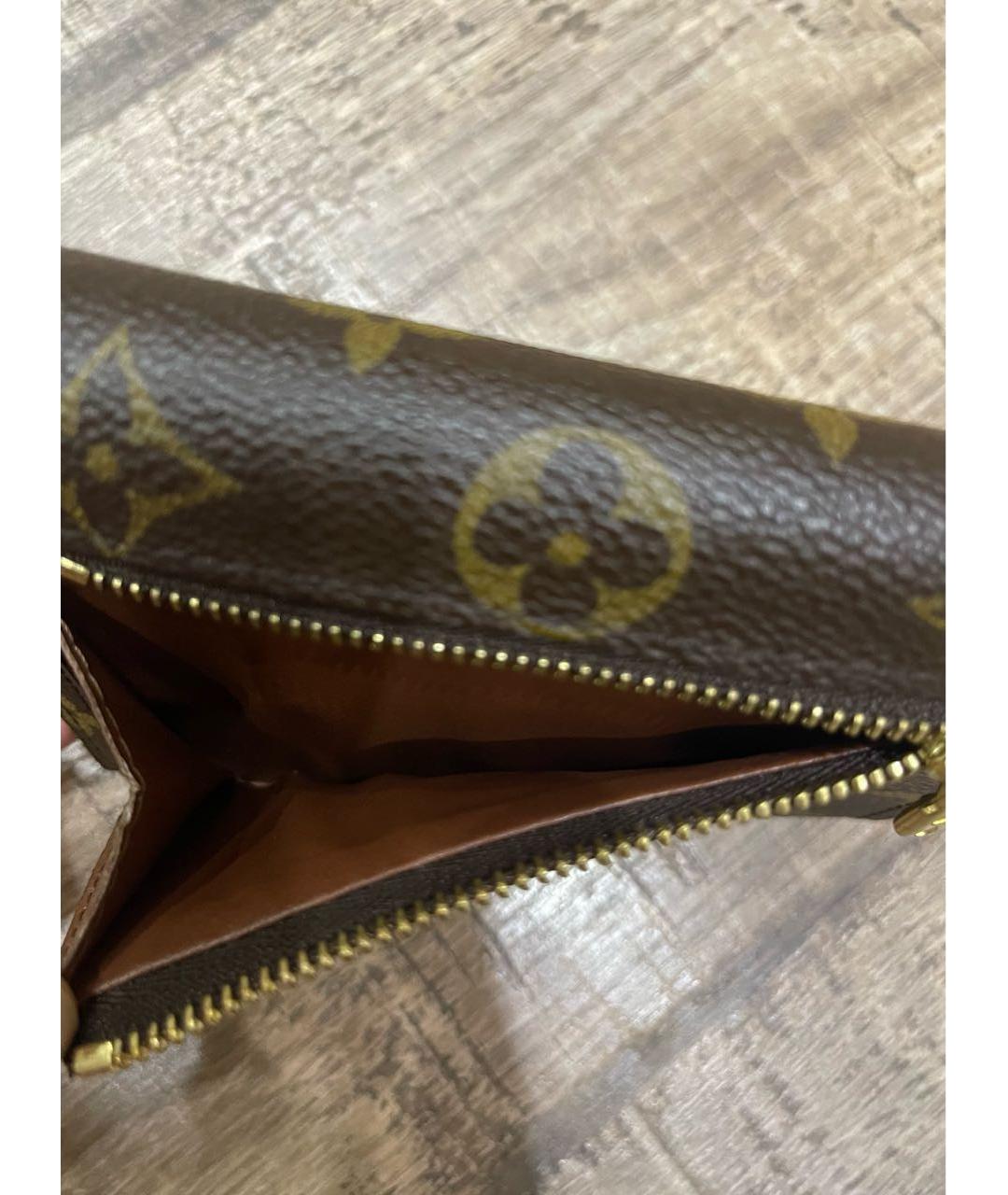 LOUIS VUITTON Коричневый кошелек, фото 6
