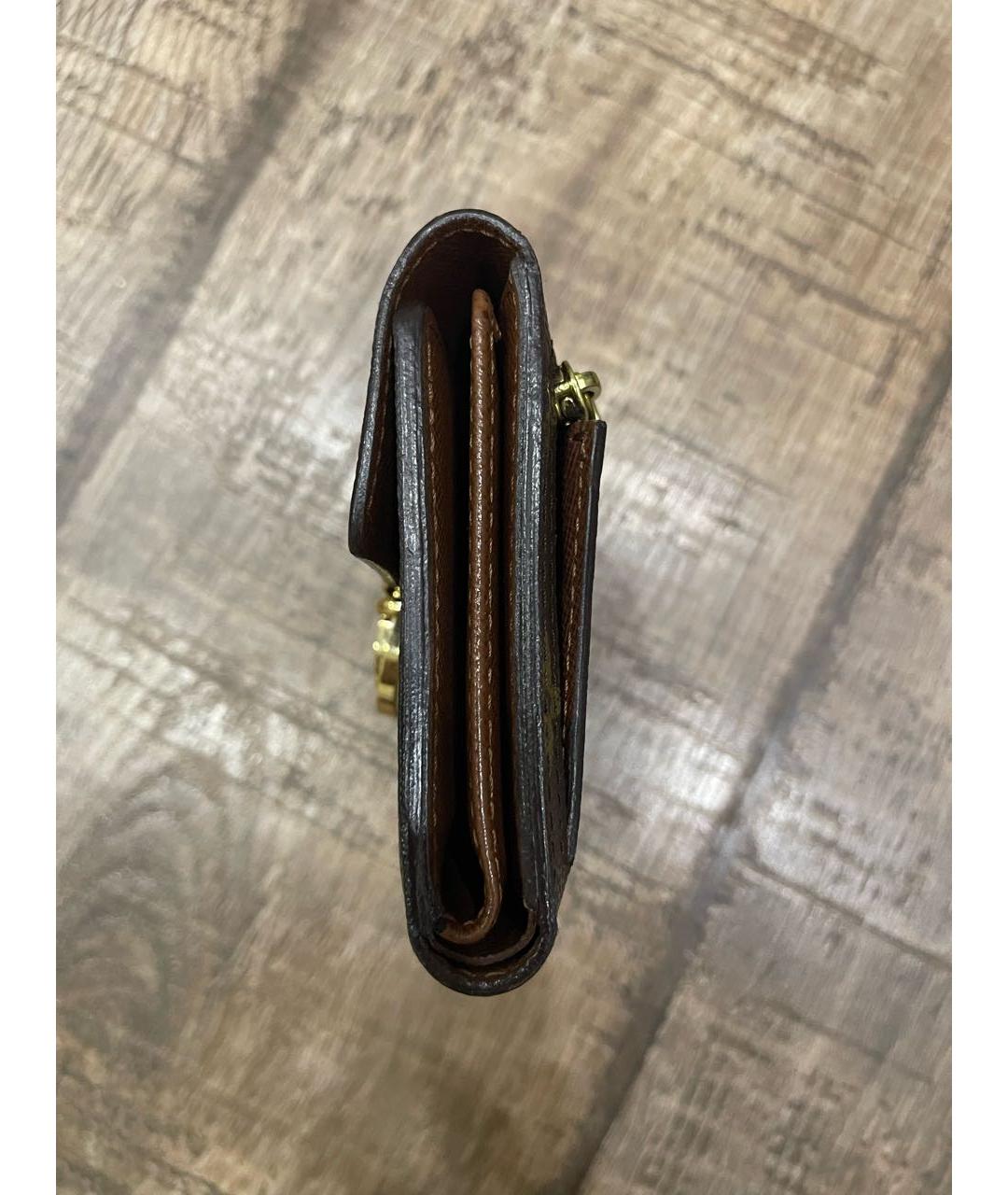 LOUIS VUITTON Коричневый кошелек, фото 5