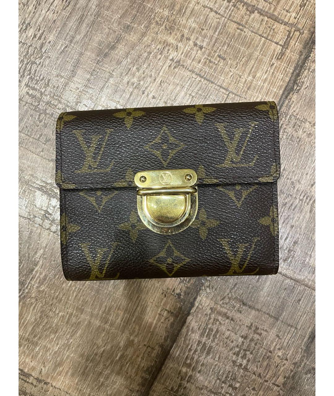 LOUIS VUITTON Коричневый кошелек, фото 2