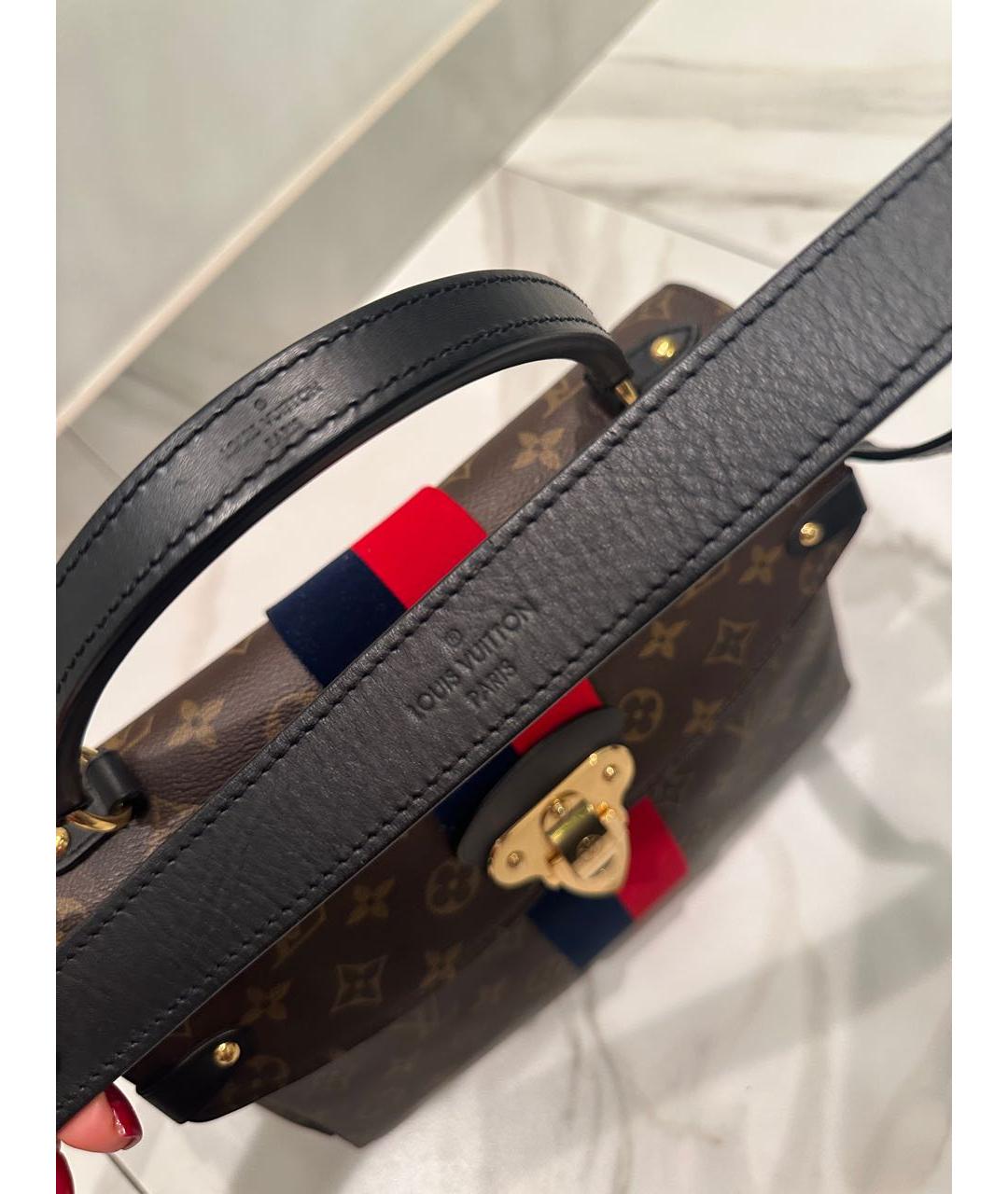 LOUIS VUITTON PRE-OWNED Коричневая сумка через плечо из искусственной кожи, фото 6