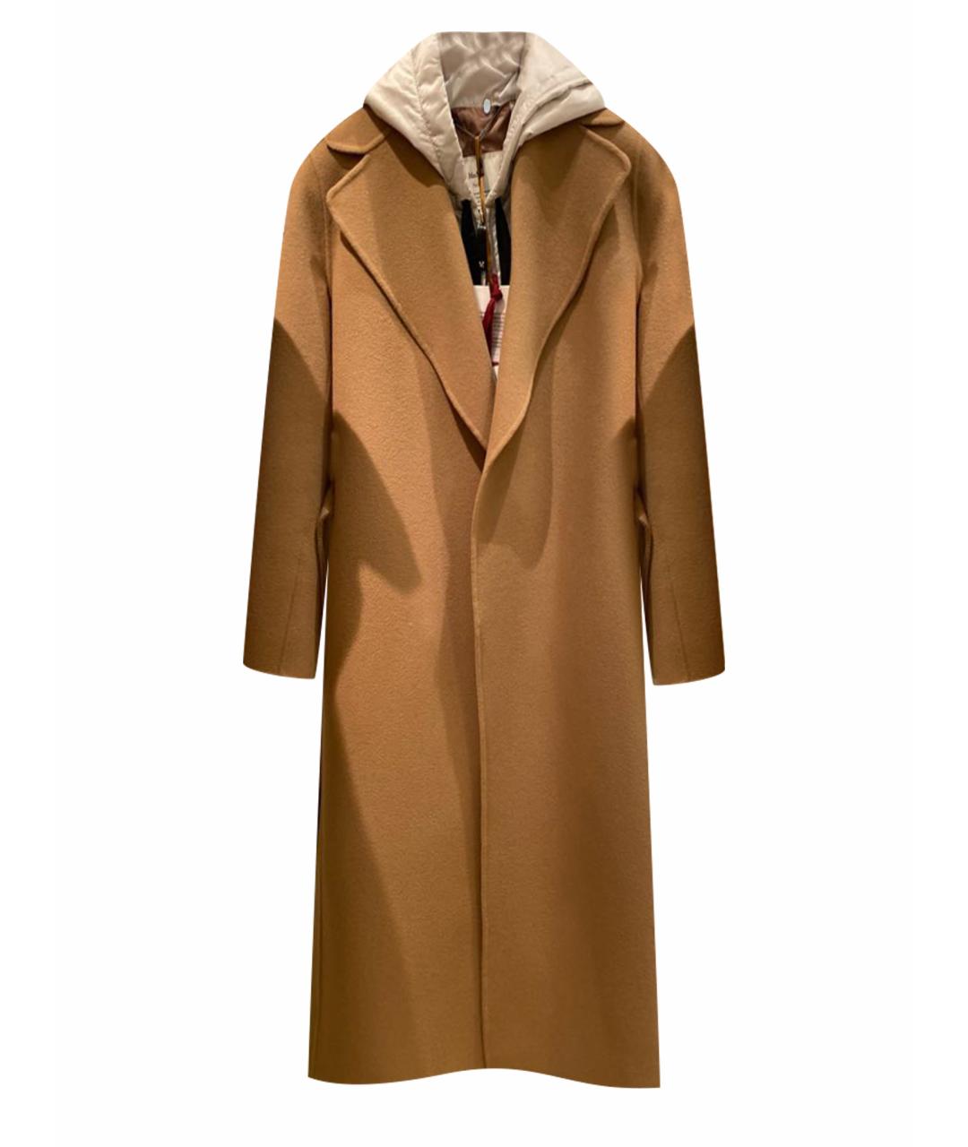 MAX MARA Бежевое шерстяное пальто, фото 1