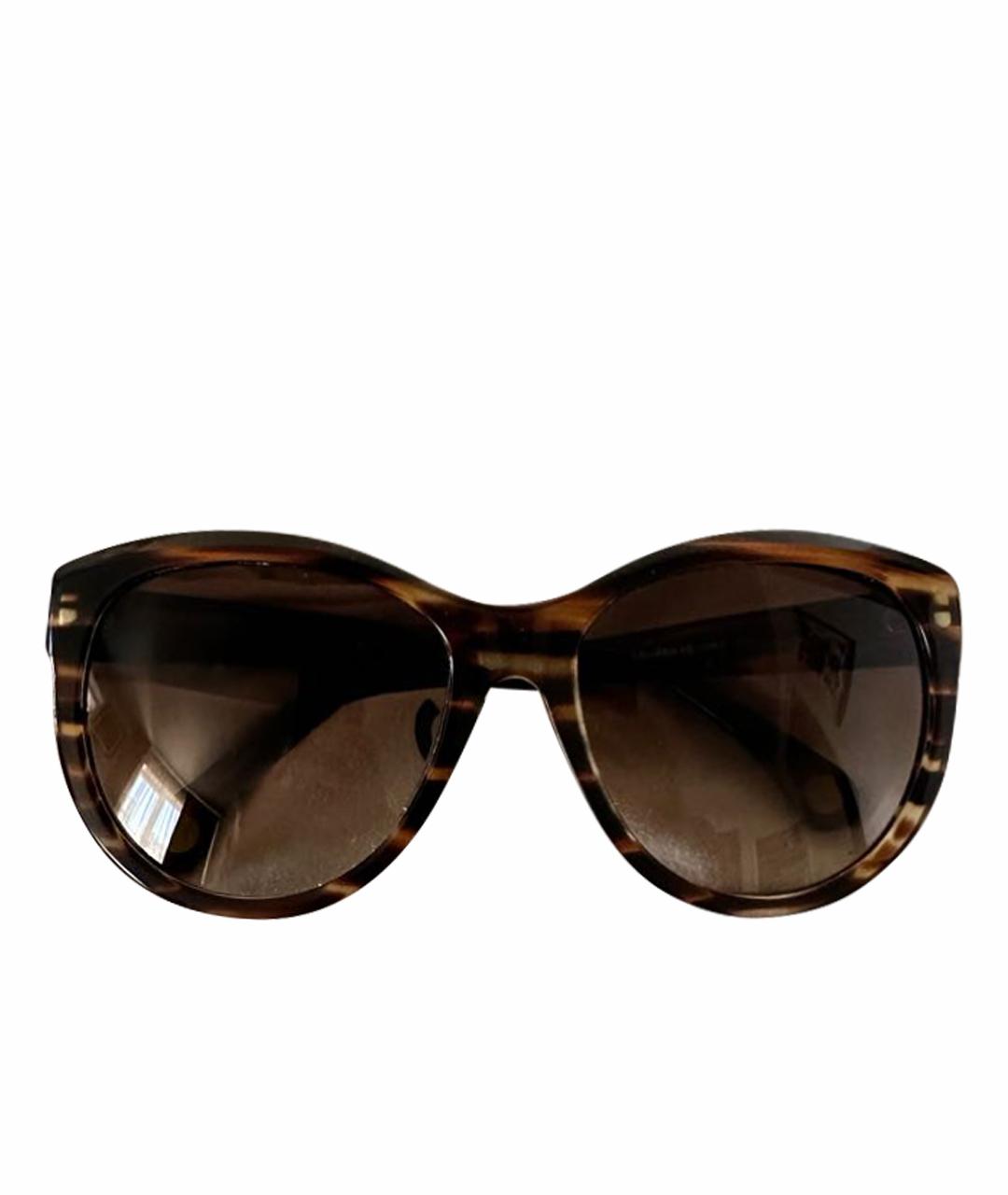 DOLCE&GABBANA Коричневые пластиковые солнцезащитные очки, фото 1