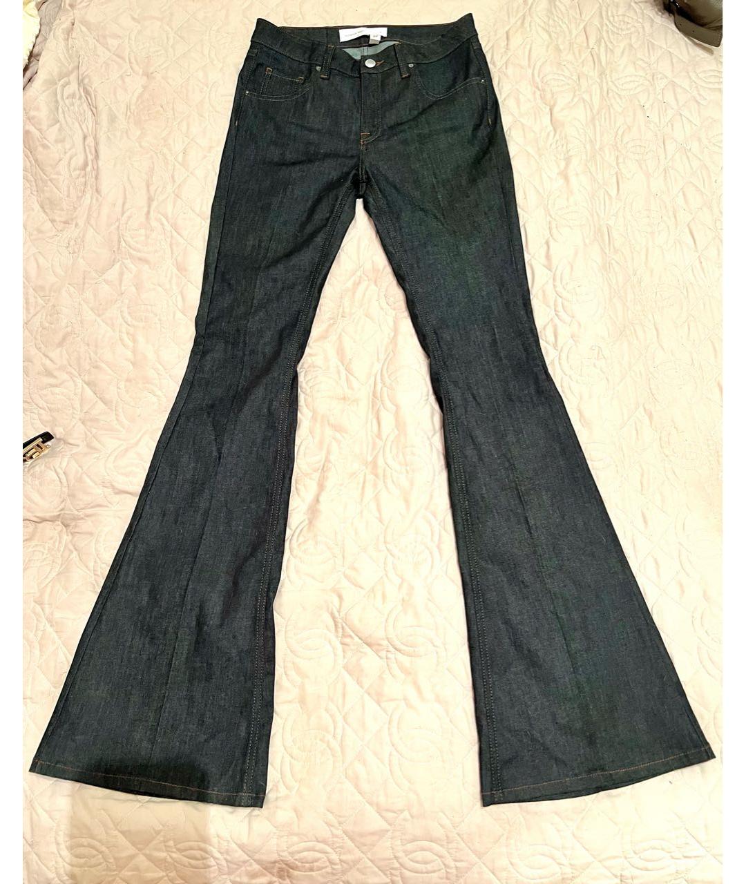 VICTORIA BECKHAM Серые хлопко-эластановые джинсы клеш, фото 8