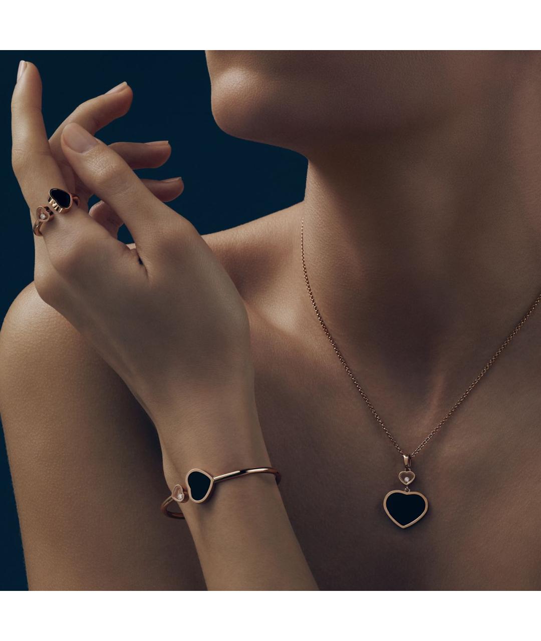 CHOPARD Черный браслет из розового золота, фото 6