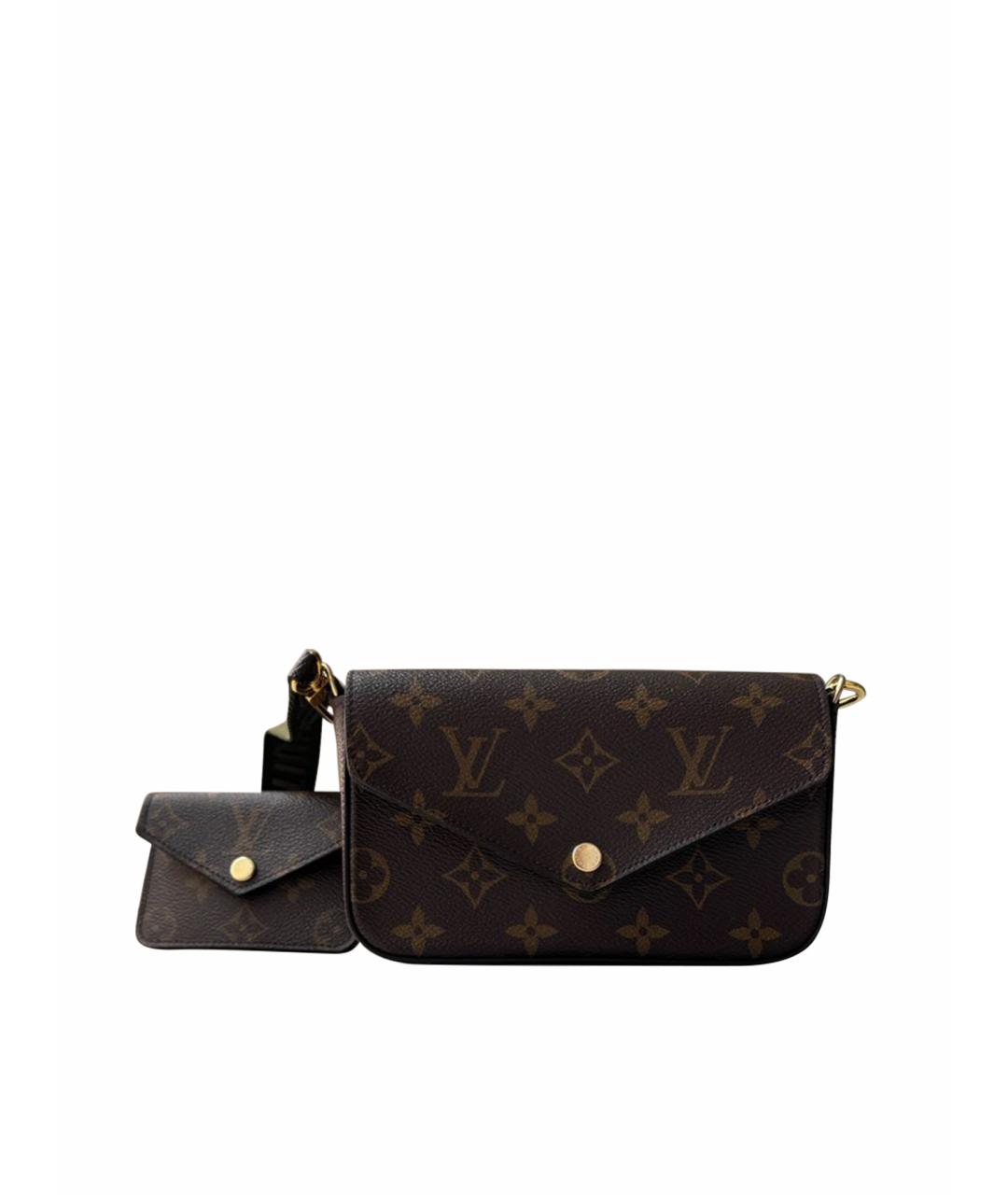 LOUIS VUITTON PRE-OWNED Коричневая сумка через плечо, фото 1