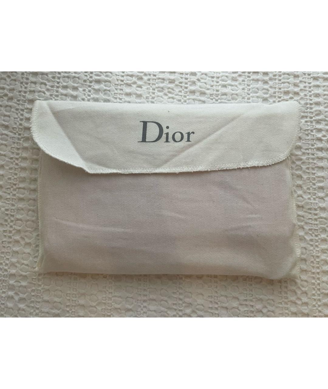 CHRISTIAN DIOR Коралловый кожаный кошелек, фото 5