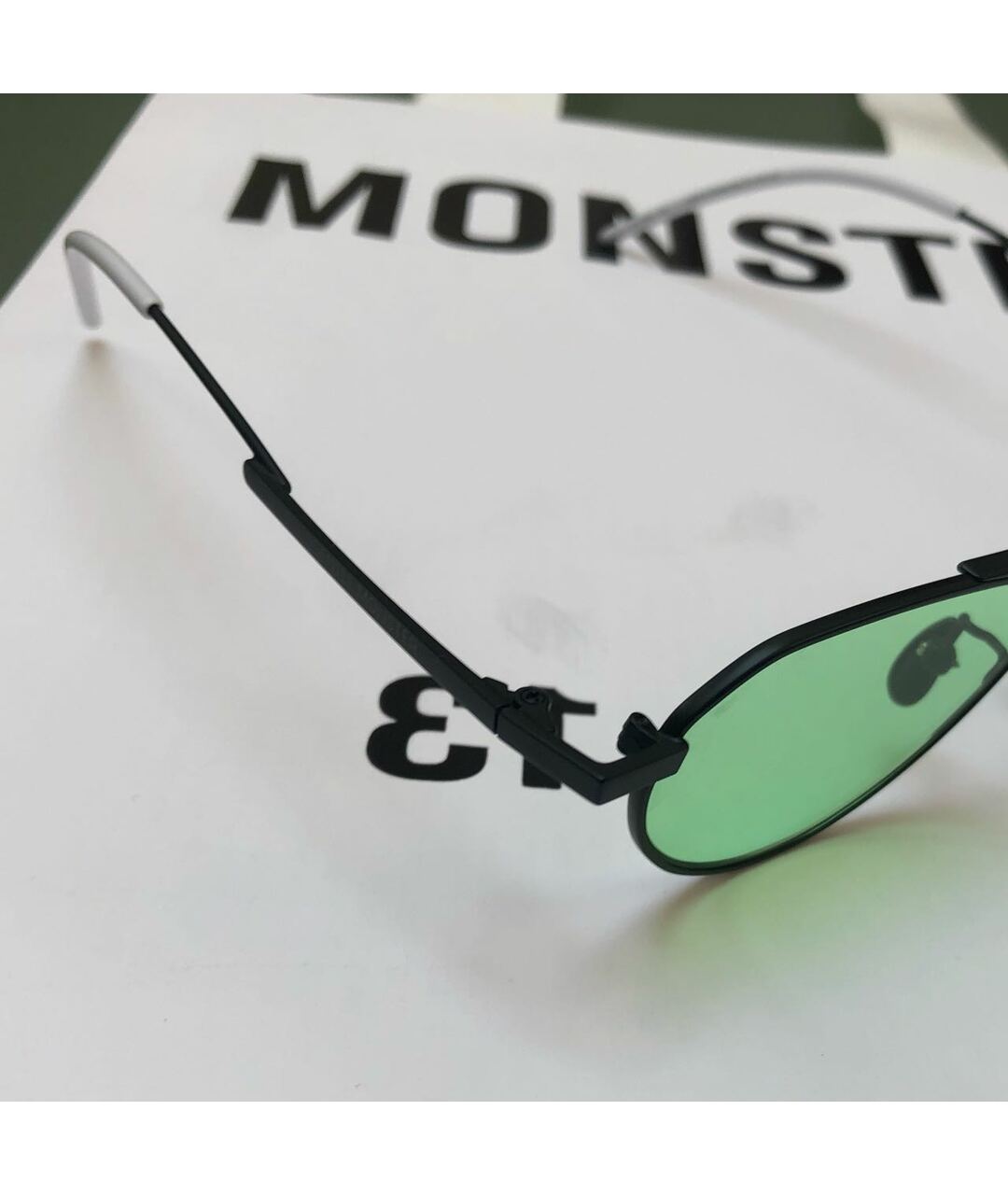GENTLE MONSTER Зеленые пластиковые солнцезащитные очки, фото 3