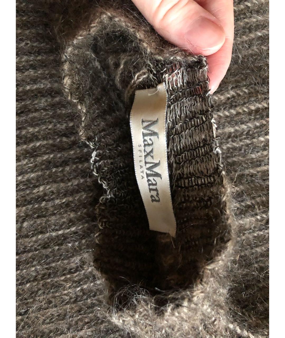 MAX MARA Хаки шерстяной джемпер / свитер, фото 3