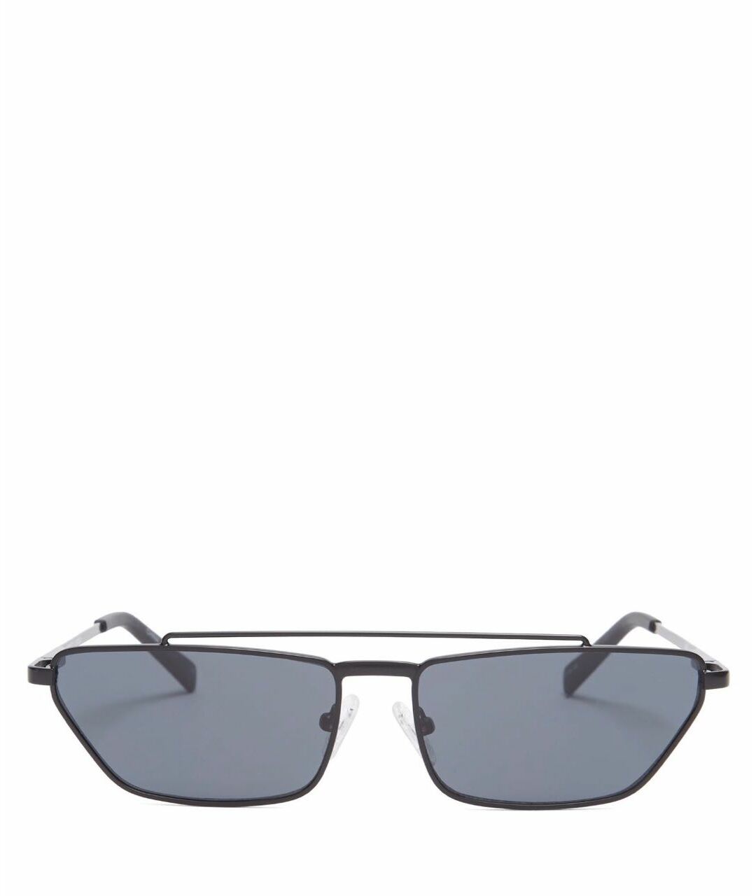 LE SPECS Черные металлические солнцезащитные очки, фото 1