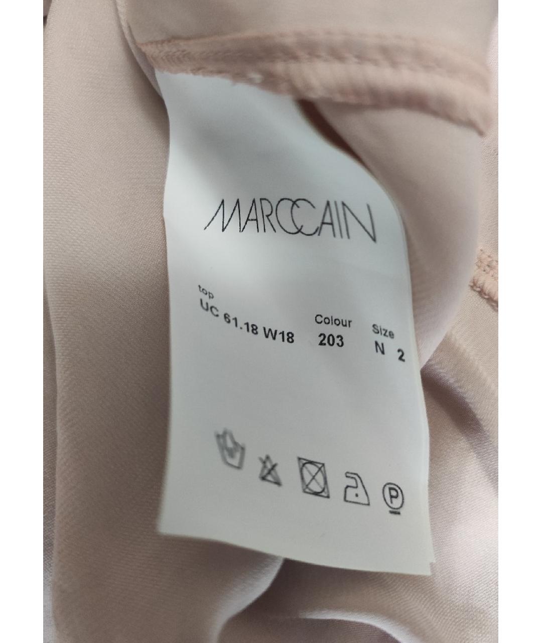 MARC CAIN Розовая шелковая блузы, фото 5