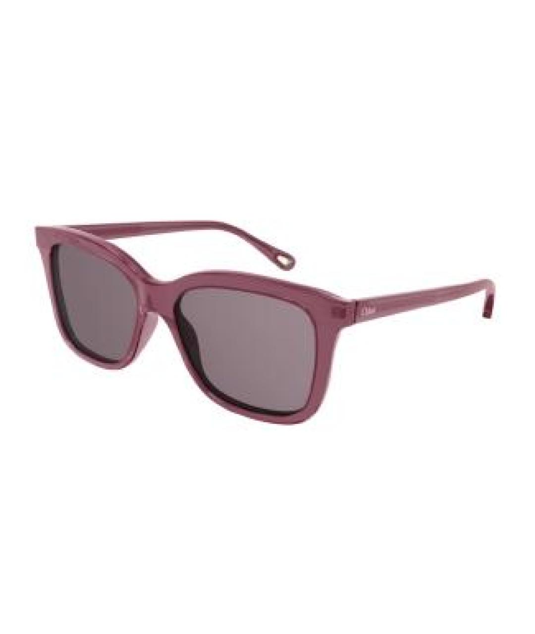 CHLOE Бордовые солнцезащитные очки, фото 2