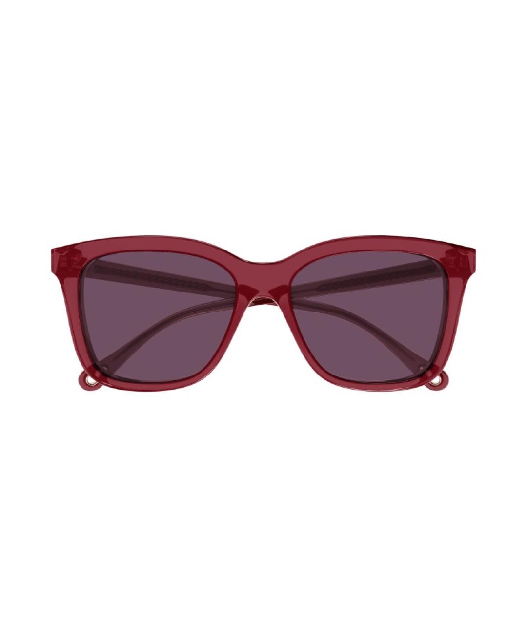 CHLOE Бордовые солнцезащитные очки, фото 1