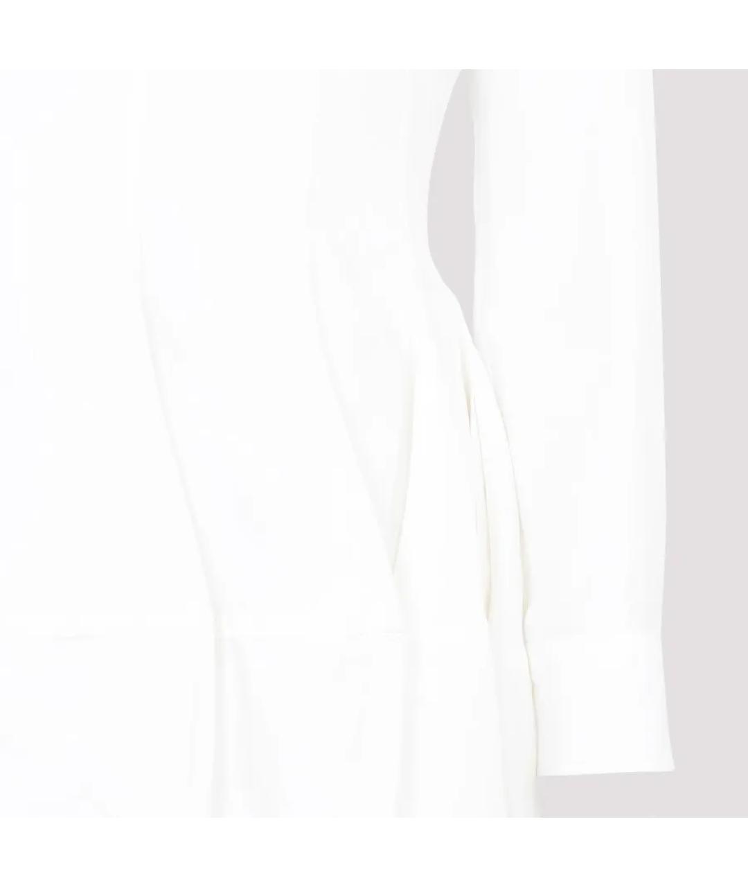 BOTTEGA VENETA Белое вискозное повседневное платье, фото 4