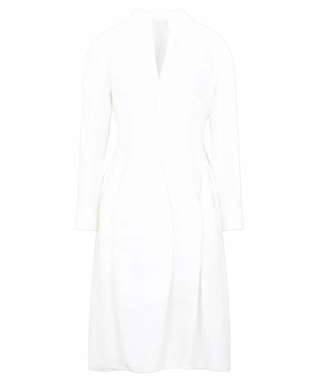 BOTTEGA VENETA Белое вискозное повседневное платье, фото 1
