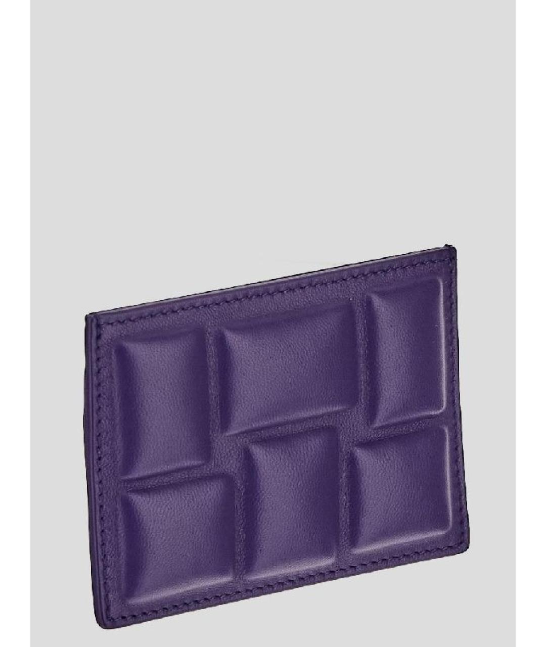 BOTTEGA VENETA Фиолетовый кожаный кардхолдер, фото 2