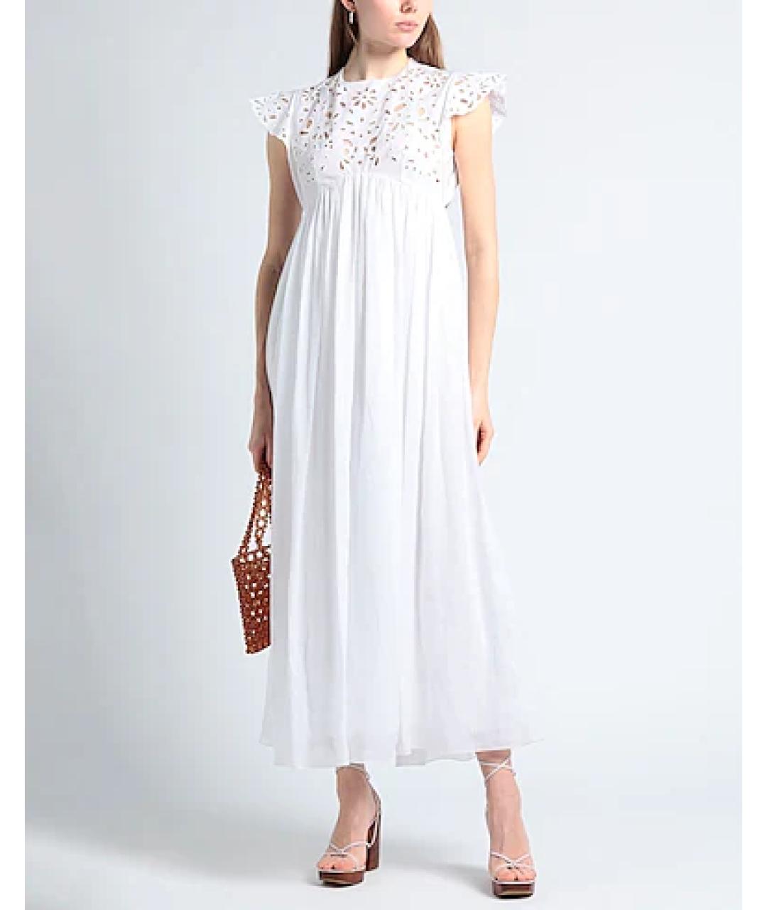 CHLOE Белое повседневное платье, фото 2