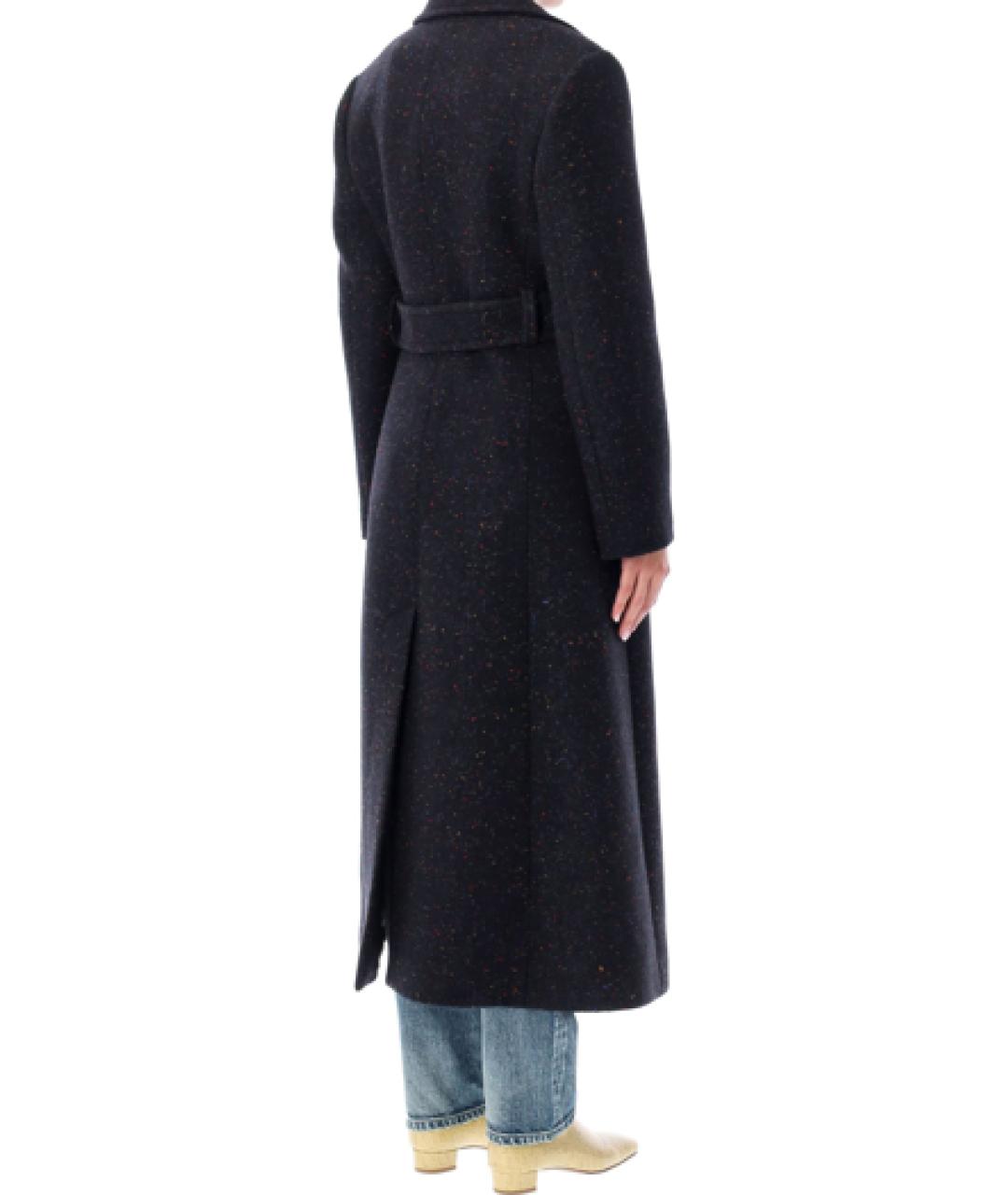 CHLOE Черное вискозное пальто, фото 5