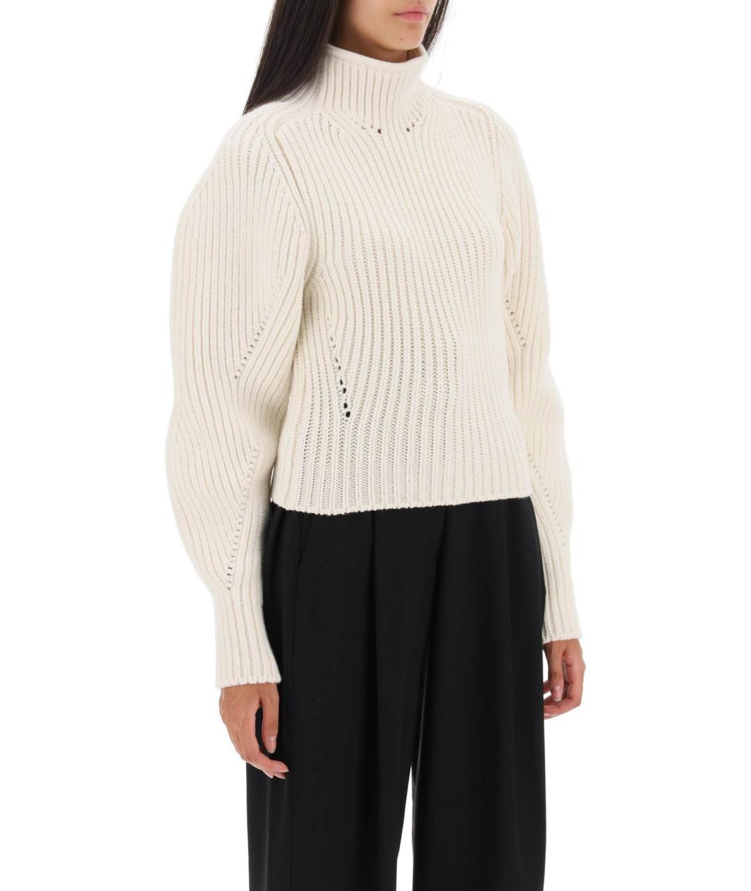 ALAIA Белый шерстяной джемпер / свитер, фото 2