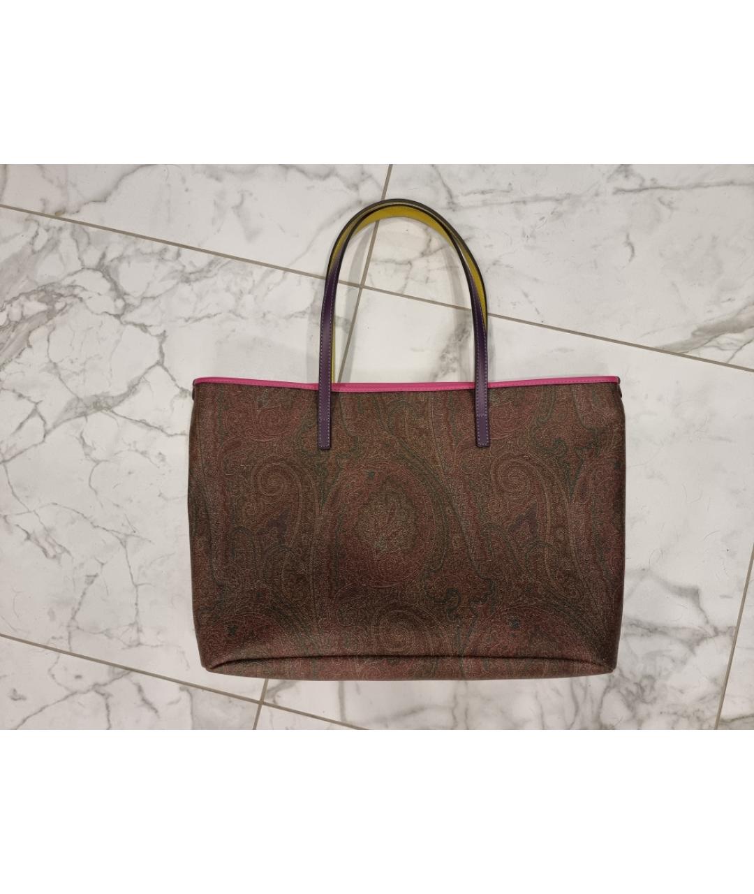 ETRO Коричневая сумка тоут, фото 10