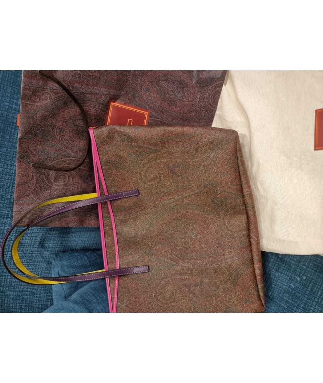 ETRO Коричневая сумка тоут, фото 2