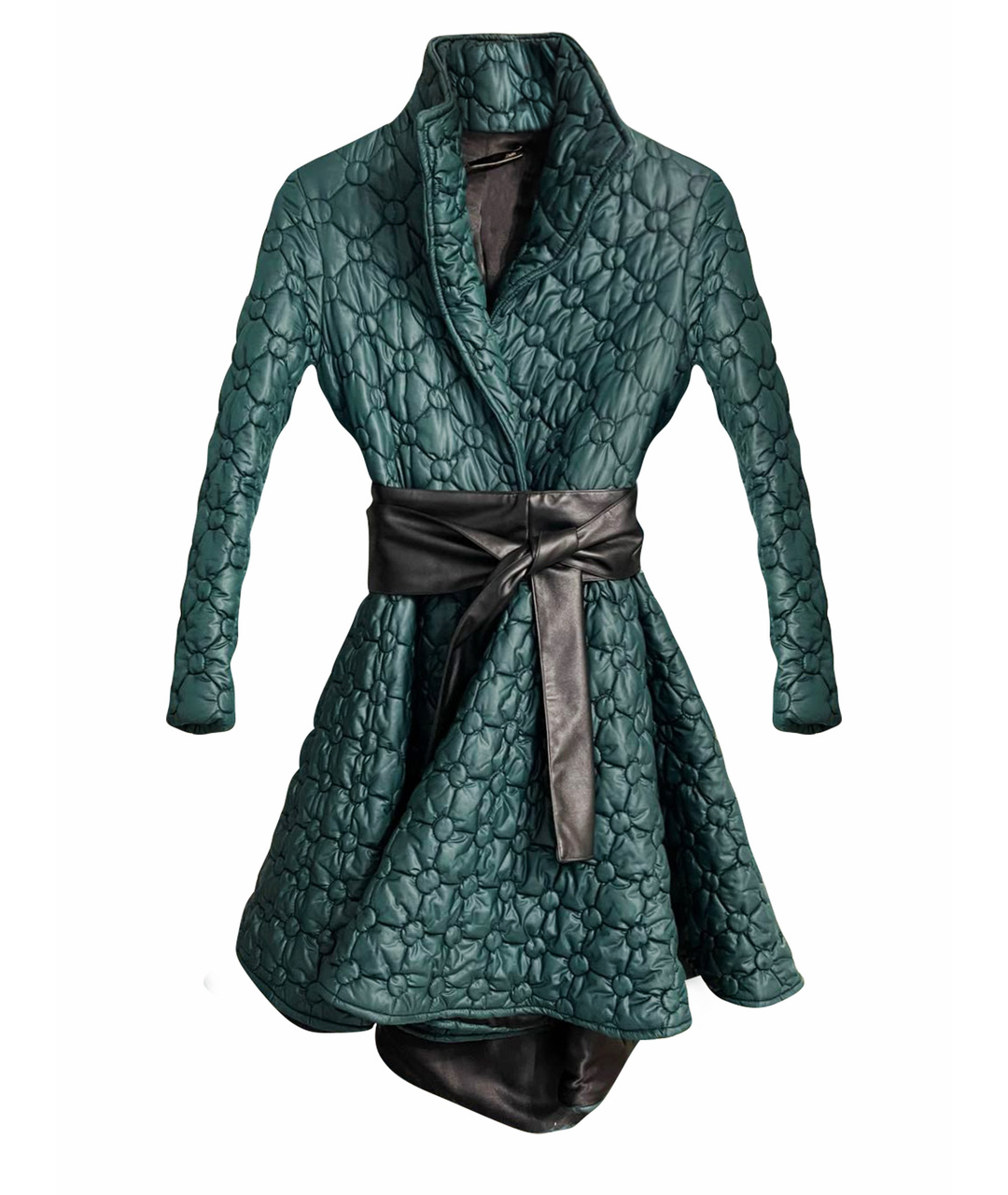 FABI Зеленые полиэстеровое пальто, фото 1