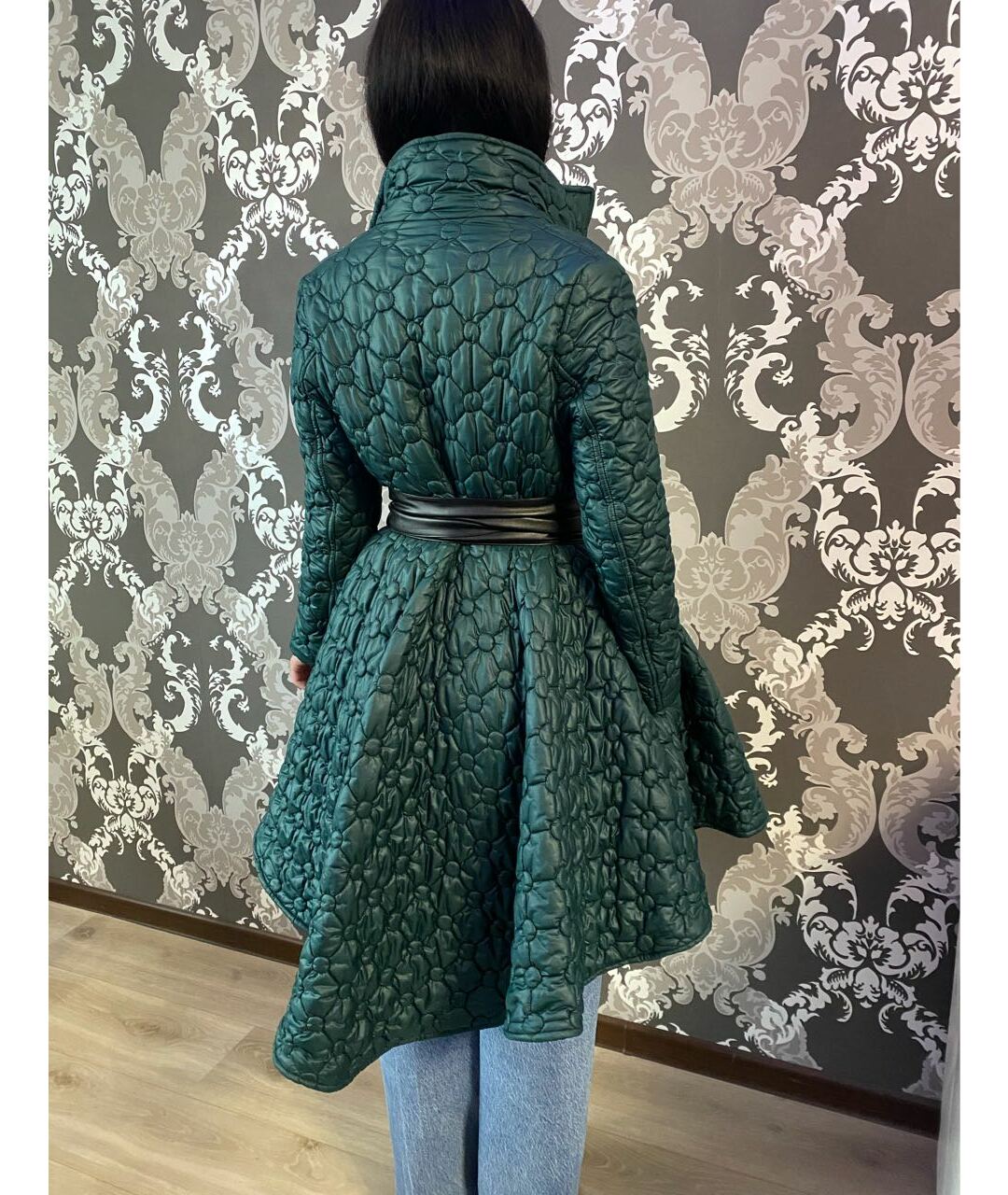 FABI Зеленые полиэстеровое пальто, фото 6
