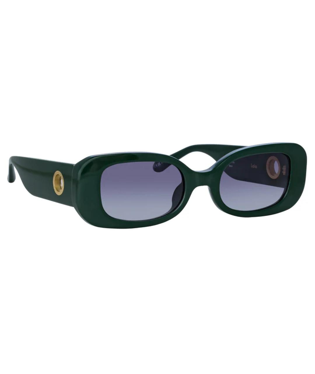 LINDA FARROW Зеленые солнцезащитные очки, фото 2