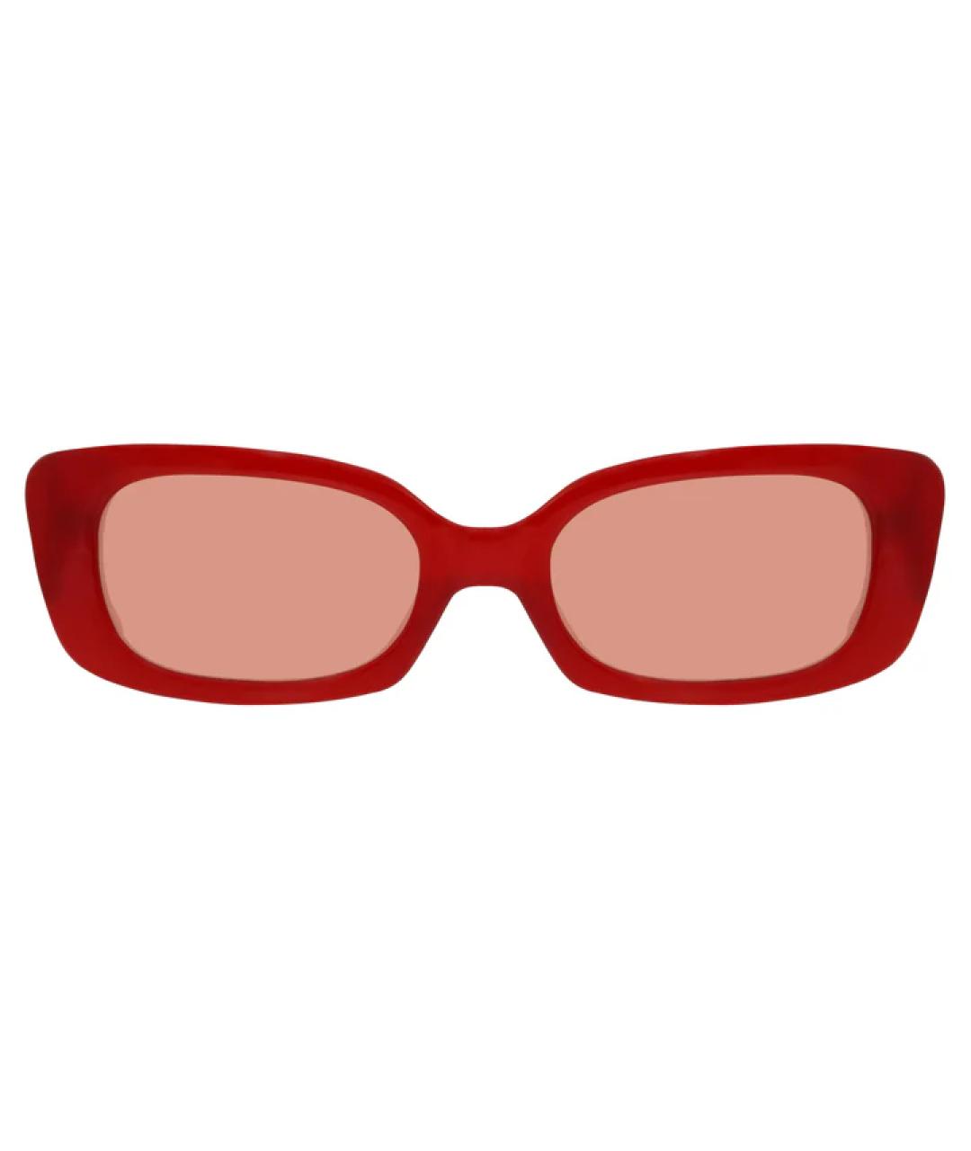 LINDA FARROW Красные солнцезащитные очки, фото 1