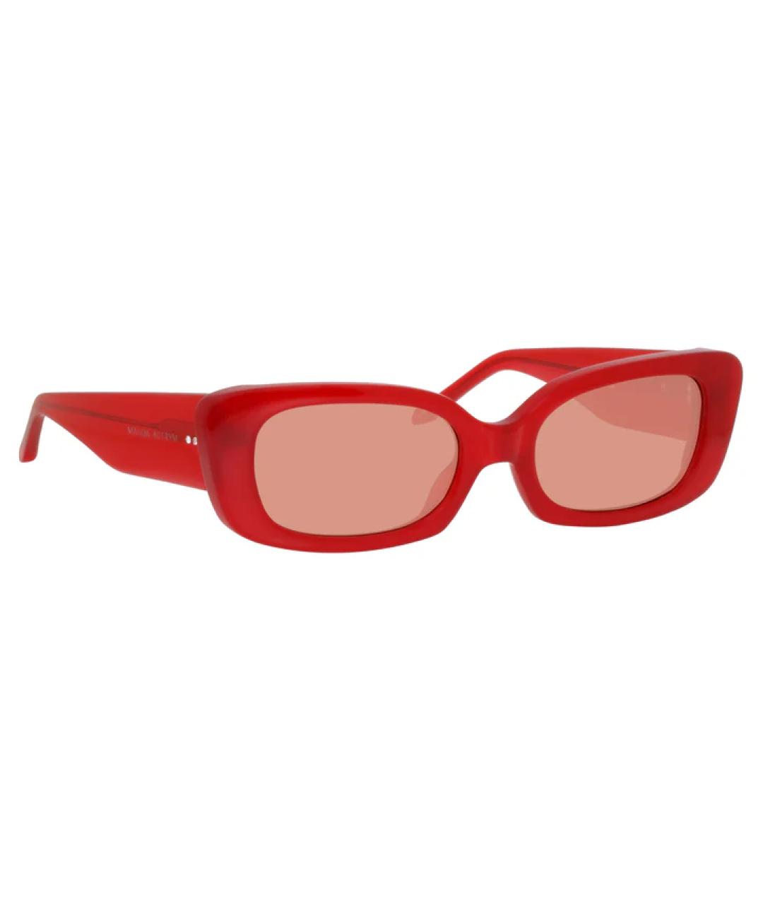 LINDA FARROW Красные солнцезащитные очки, фото 2