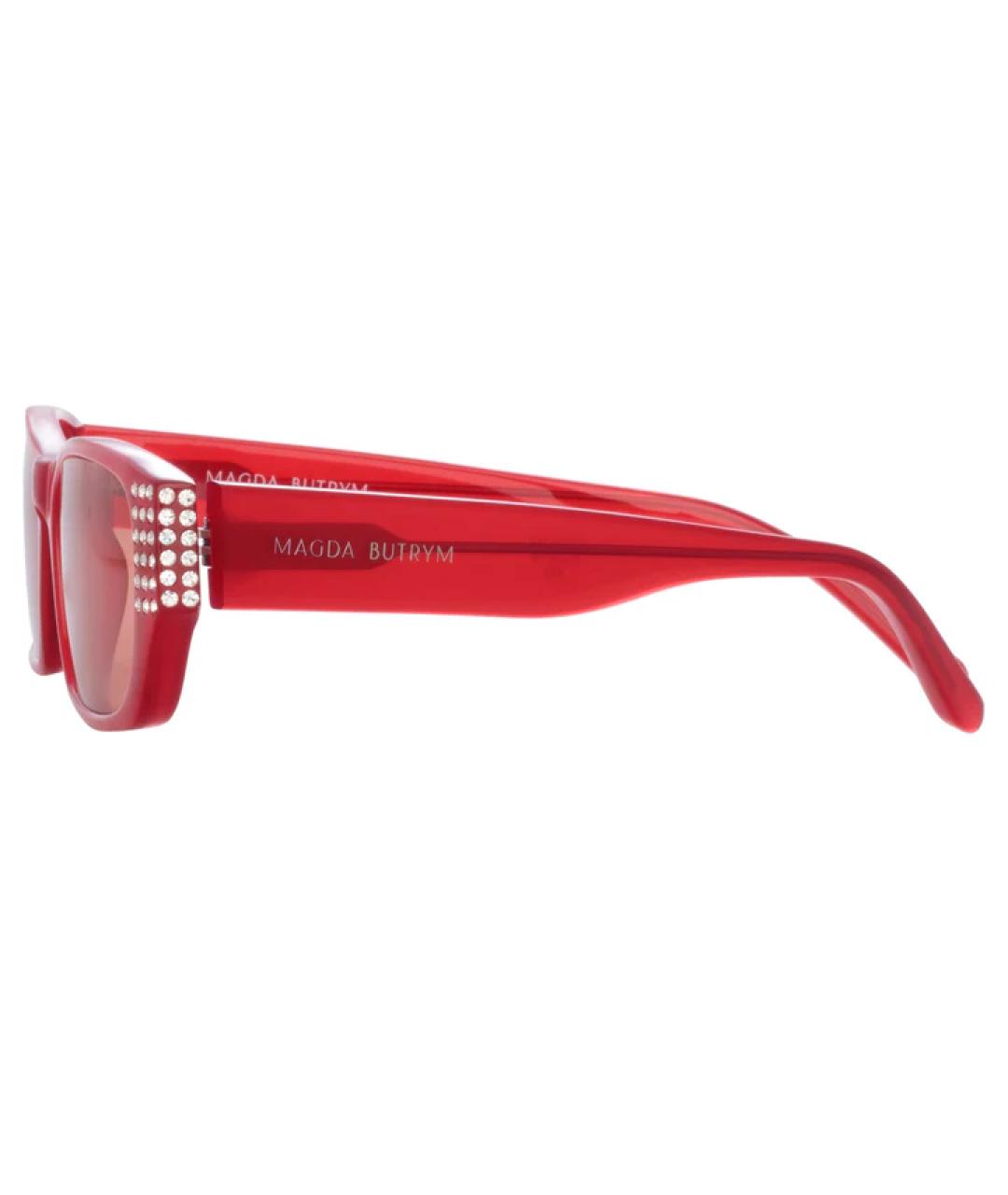 LINDA FARROW Красные солнцезащитные очки, фото 3