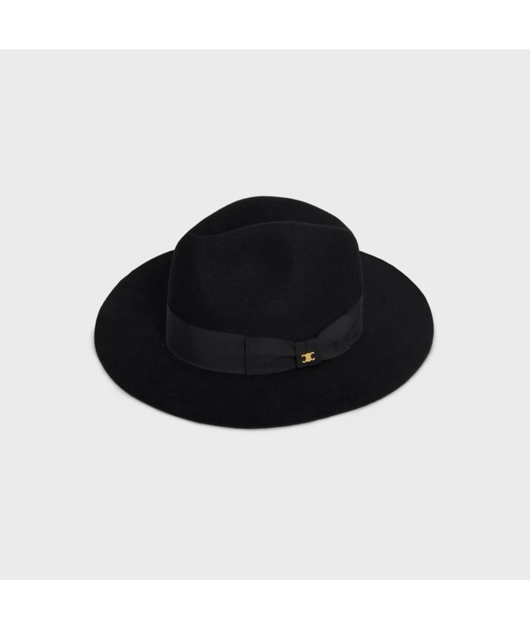 CELINE Черная шляпа, фото 2