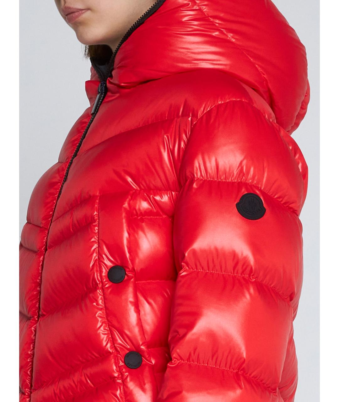 MONCLER Красный пуховик, фото 4