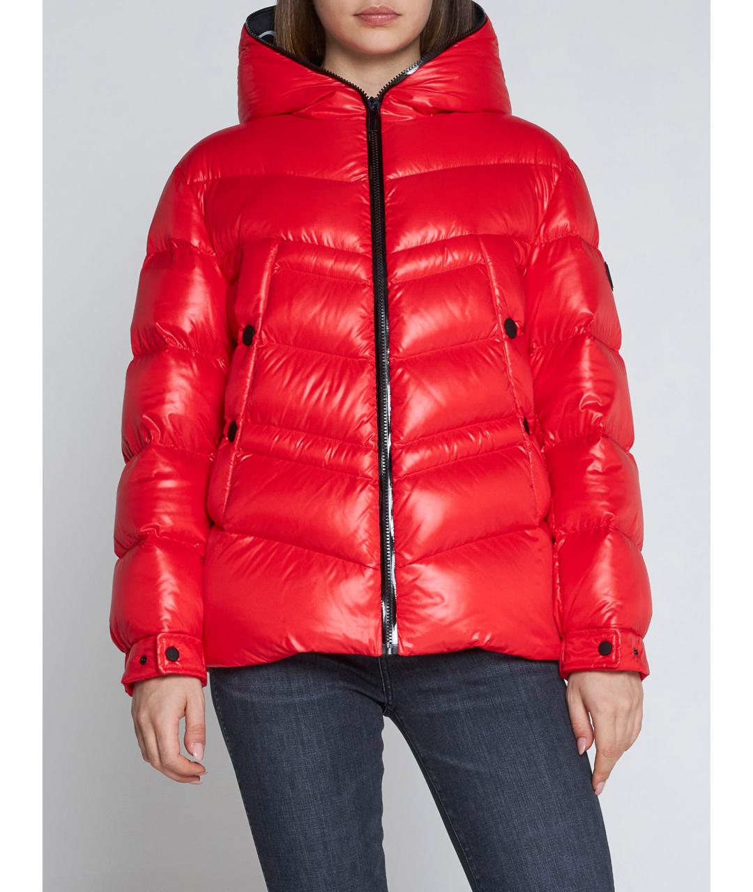 MONCLER Красный пуховик, фото 2