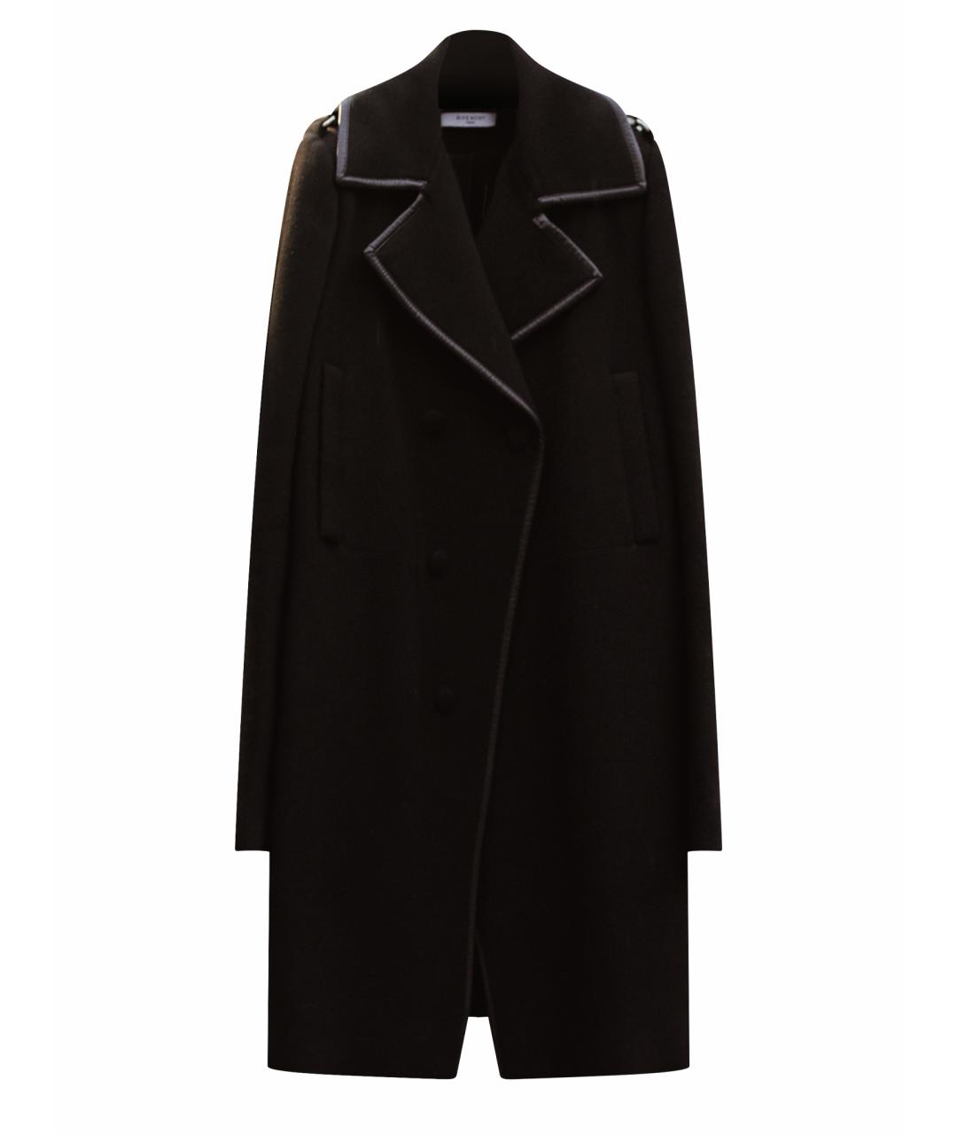 GIVENCHY Черное шерстяное пальто, фото 1