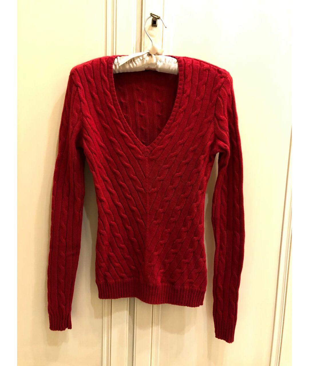 RALPH LAUREN Красный кашемировый джемпер / свитер, фото 5