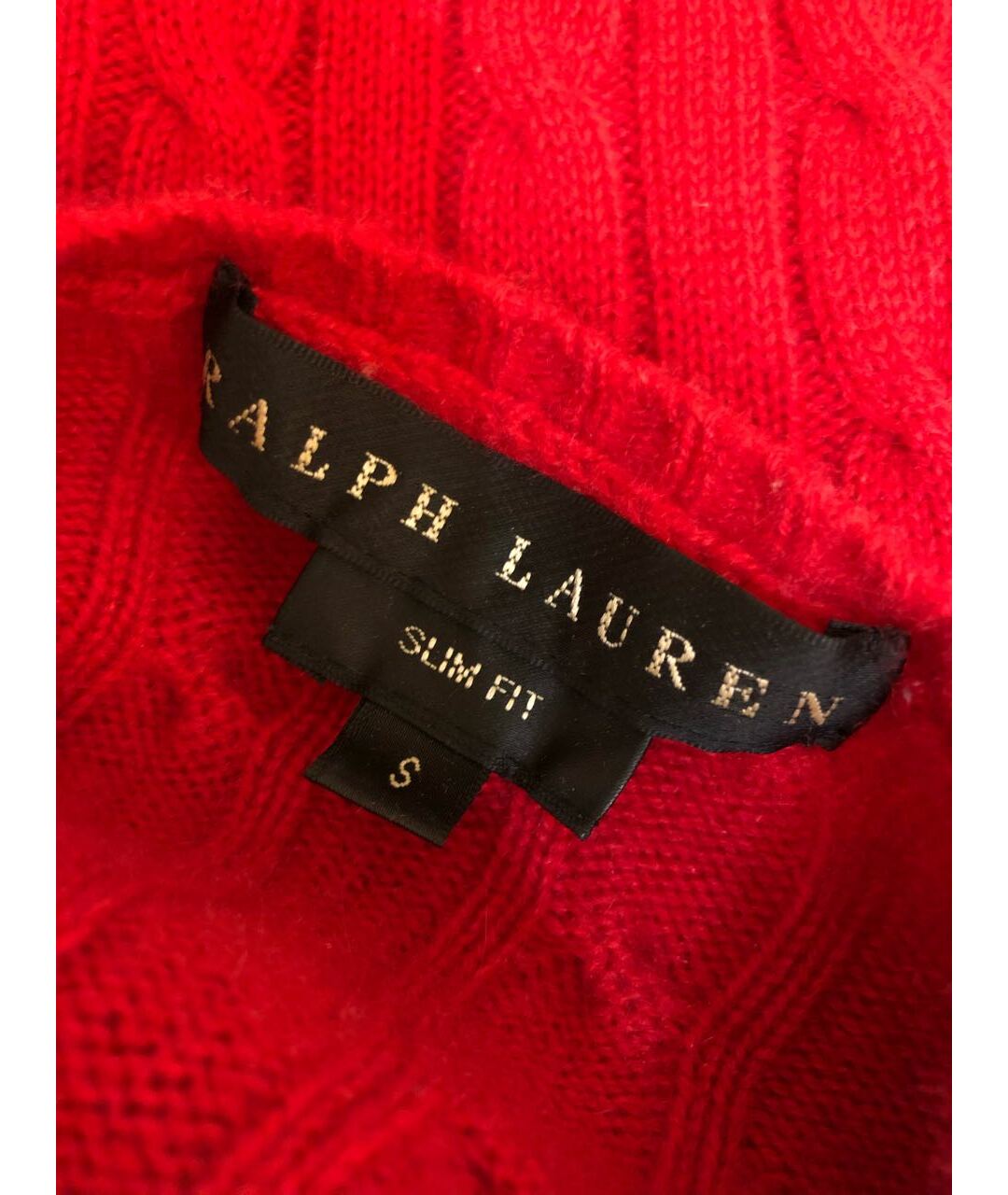 RALPH LAUREN Красный кашемировый джемпер / свитер, фото 3