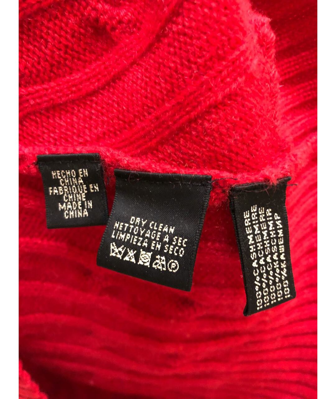 RALPH LAUREN Красный кашемировый джемпер / свитер, фото 4